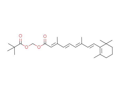 (2E,4E,6E,8E)-3,7-Dimethyl-9-(2,6,6-trimethyl-cyclohex-1-enyl)-nona-2,4,6,8-tetraenoic acid 2,2-dimethyl-propionyloxymethyl ester
