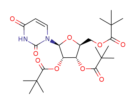 2,2-Dimethyl-propionic acid (2S,3S,4S,5S)-4-(2,2-dimethyl-propionyloxy)-5-(2,2-dimethyl-propionyloxymethyl)-2-(2,4-dioxo-3,4-dihydro-2H-pyrimidin-1-yl)-tetrahydro-furan-3-yl ester