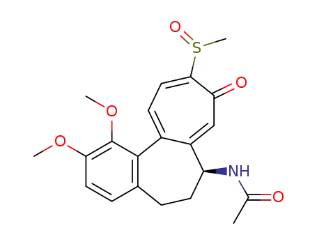 N-[5,6,7,9-tetrahydro-1,2-dimethoxy-10-(methylsulfinyl)-9-oxobenzo[a]heptalen-7(S)-yl]-acetamide