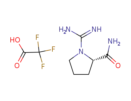 (S)-1-Carbamimidoyl-pyrrolidine-2-carboxylic acid amide; compound with trifluoro-acetic acid