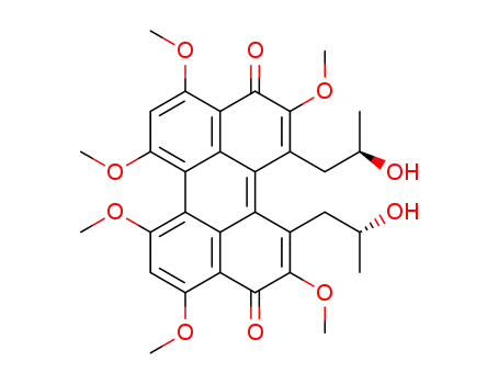 (2'R,P)-1,12-bis-(2'-hydroxypropyl)-2,4,6,7,9,11-hexamethoxy-3,10-perylenequinone