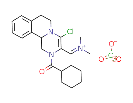 4-chloro-2-(cyclohexylcarbonyl)-2,6,7,11b-tetrahydro-1H-pyrazino[2,1-a]isoquinolin-3-yldimethyliminiomethane perchlorate