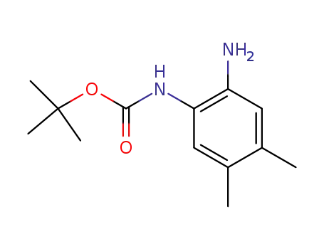 Molecular Structure of 371158-46-2 (Carbamic acid, (2-amino-4,5-dimethylphenyl)-, 1,1-dimethylethyl ester)