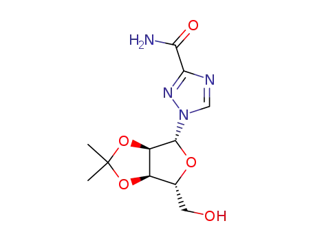 1-(2',3'-di-O-isopropylidene-β-D-ribofuranosyl)<1,2,4>triazole-3-carboxamide