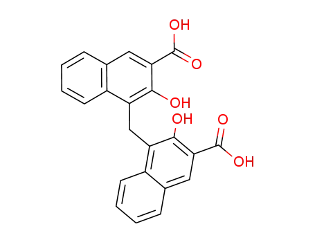 Molecular Structure of 130-85-8 (Pamoic acid)