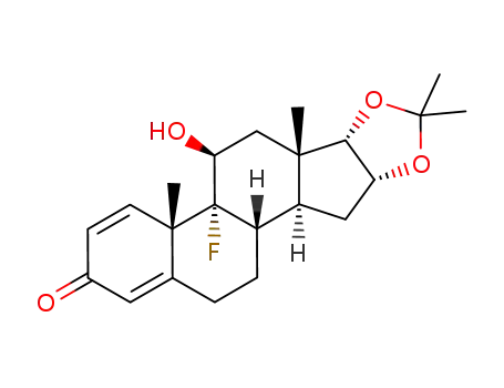 9α-fluoro-11β-hydroxy-16α,17α-(1-methylethylidenedioxy)androsta-1,4-dien-3-one