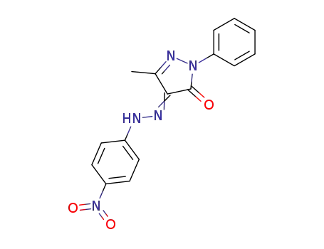 5-methyl-4-(2-(4-nitrophenyl)hydrazono)-2-phenyl-2,4-dihydro-3H-pyrazol-3one