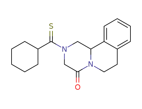 2-cyclohexylthiocarbonyl-1,2,3,6,7,11b-hexahydro-4H-pyrazino[2-1a]isoquinolin-4-one