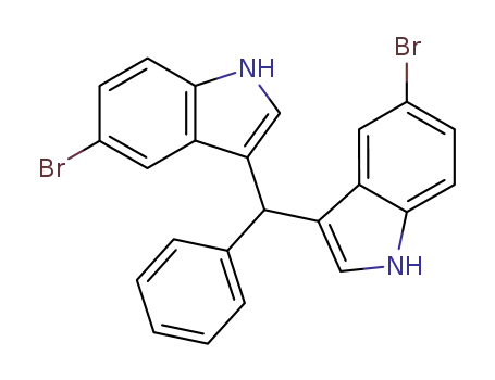 3,3'-(phenylmethylene)bis-(5-bromo-1H-indole)