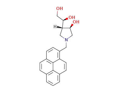 N-(pyren-1-ylmethyl)-(3R,4S)-4-[(1S)-1,2-dihydroxyethyl]pyrrolidin-3-ol