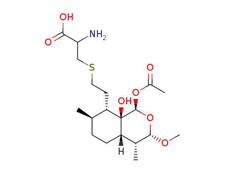 3-[2-((1R,3S,4R,4aS,7R,8S,8aR)-1-Acetoxy-8a-hydroxy-3-methoxy-4,7-dimethyl-octahydro-isochromen-8-yl)-ethylsulfanyl]-2-amino-propionic acid