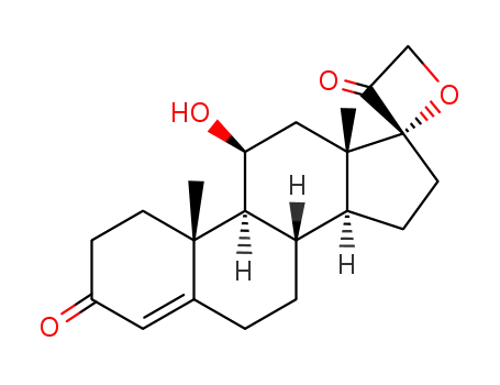 (8S,9S,10R,11S,13S,14S,17R)-11-hydroxy-10,13-dimethyl-1,6,7,8,9,10,11,12,13,14,15,16-dodecahydrospiro[cyclopenta[a]phenanthrene-17,2′-oxetane]-3,3′(2H)-dione