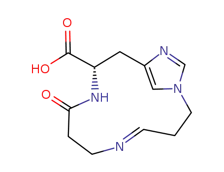 (E)-(S)-8-Oxo-1,5,9,13-tetraaza-bicyclo[10.2.1]pentadeca-4,12(15),13-triene-10-carboxylic acid