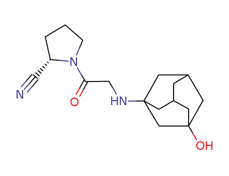 2-Pyrrolidinecarbonitrile,1-[2-[(3-hydroxytricyclo[3.3.1.13,7]dec-1-yl)amino]acetyl]-, (2S)-