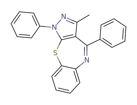 4-phenyl-3-methyl-1-phenylpyrazolo[3,4-b][1,5]benzothiazepine