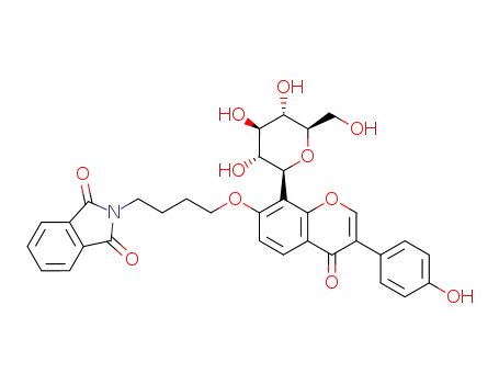 2-{4-[3-(4-Hydroxy-phenyl)-4-oxo-8-((2S,3R,4R,5S,6R)-3,4,5-trihydroxy-6-hydroxymethyl-tetrahydro-pyran-2-yl)-4H-chromen-7-yloxy]-butyl}-isoindole-1,3-dione