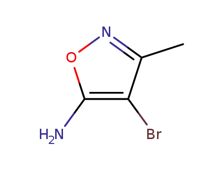 Molecular Structure of 33084-49-0 (5-AMINO-4-BROMO-3-METHYLISOXAZOLE)