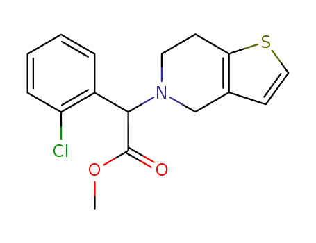 α-(2-クロロフェニル)-6,7-ジヒドロチエノ[3,2-c]ピリジン-5(4H)-酢酸メチル