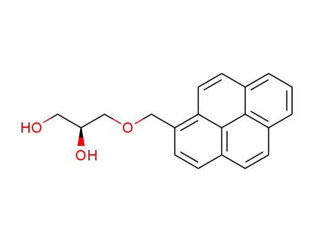 Molecular Structure of 682344-99-6 (1,2-Propanediol, 3-(1-pyrenylmethoxy)-, (2S)-)