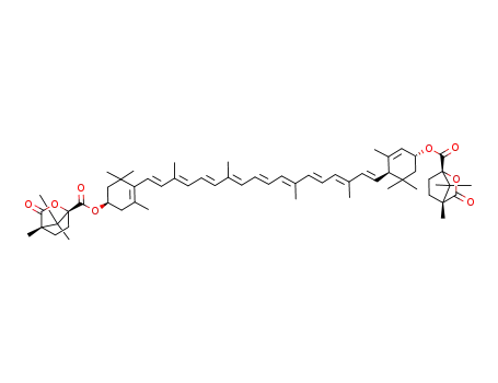 lutein-3,3'-diyl bis[(-)-4,7,7-trimethyl-3-oxo-2-oxabicyclo[2.2.1]heptane-1-carboxylate]