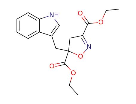 diethyl 5-((1H-indol-3-yl)methyl)-4,5-dihydroisoxazole-3,5-dicarboxylate