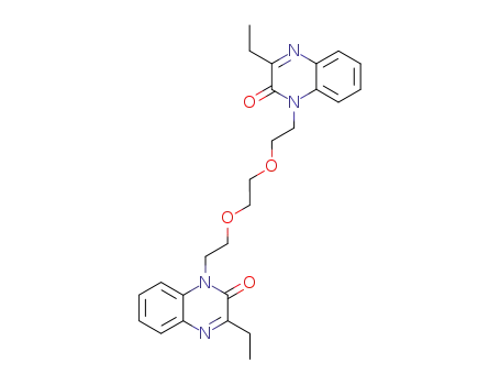 Molecular Structure of 827324-66-3 (2(1H)-Quinoxalinone,
1,1'-[1,2-ethanediylbis(oxy-2,1-ethanediyl)]bis[3-ethyl-)
