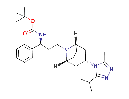 ((S)-3-[3-(3-ISOPROPYL-5-METHYL-[1,2,4]TRIAZOL-4-YL)-8-AZA-BICYCLO[3.2.1]OCT-8-YL]-1-PHENYL-PROPYL)-CARBAMIC ACID TERT-BUTYL ESTER