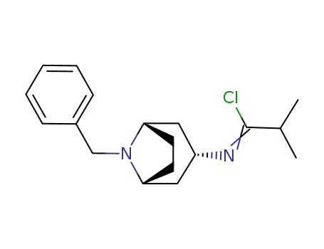 N-((1R,3S,5S)-8-Benzyl-8-aza-bicyclo[3.2.1]oct-3-yl)-2-methyl-propionimidoyl chloride