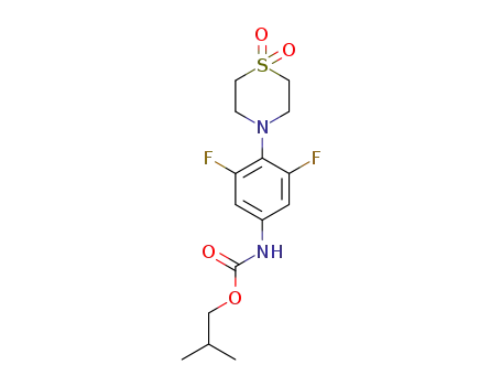 isobutyl 4-(1,1-dioxidothiomorpholin-4-yl)-3,5-difluorophenylcarbamate