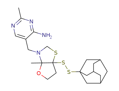 5-(6a-adamantan-1-yldisulfanyl-3a-methyl-tetrahydro-furo[2,3-d]thiazol-3-ylmethyl)-2-methyl-pyrimidin-4-ylamine