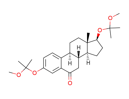 (8R,9S,13S,14S,17S)-3,17-Bis-(1-methoxy-1-methyl-ethoxy)-13-methyl-7,8,9,11,12,13,14,15,16,17-decahydro-cyclopenta[a]phenanthren-6-one