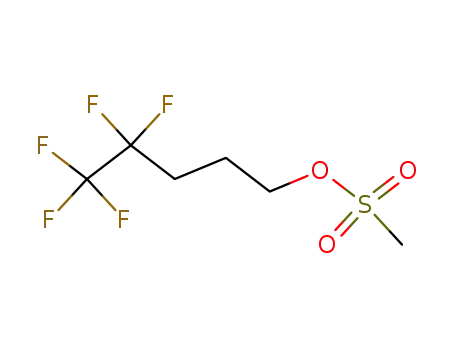 Molecular Structure of 252947-01-6 (METHANESULFONIC ACID 4,4,5,5,5-PENTAFLUORO-PENTYL ESTER)