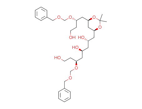 (3S,5S,7S)-3-Benzyloxymethoxy-8-[(4S,6R)-6-((S)-2-benzyloxymethoxy-4-hydroxy-butyl)-2,2-dimethyl-[1,3]dioxan-4-yl]-octane-1,5,7-triol