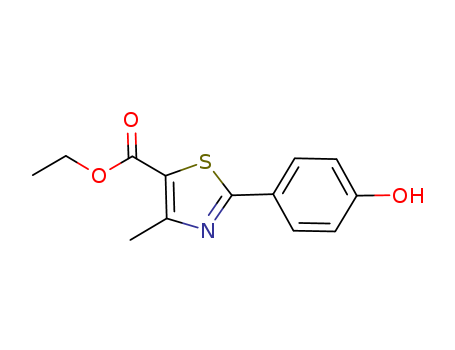 ethyl 2-(4-hydroxyphenyl)-4-methyl thiazole-5-carboxylate(161797-99-5)