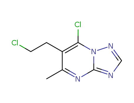 [1,2,4]Triazolo[1,5-a]pyrimidine, 7-chloro-6-(2-chloroethyl)-5-methyl-