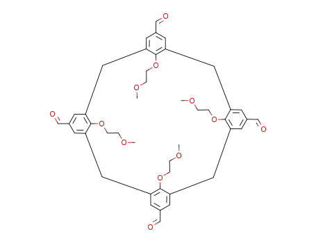 5,11,17,23-tetraformyl-25,26,27,28-tetrakis(2-methoxyethoxy)calix[4]arene