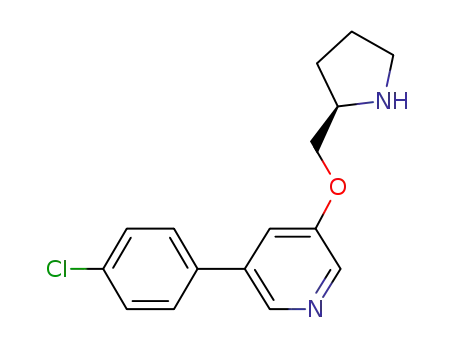 5-(4-chlorophenyl)-3-(2-(R)-pyrrolidinylmethoxy)pyridine