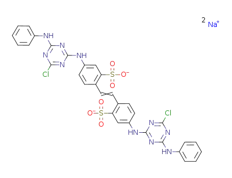 6,6'-(ethene-1,2-diyl)bis(3-((4-chloro-6-(phenylamino)-1,3,5-triazin-2-yl)amino)benzenesulfonic acid)disodium salt