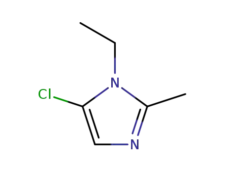 Molecular Structure of 4897-22-7 (5-CHLORO-1-ETHYL-2-METHYLIMIDAZOLE)