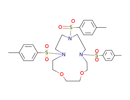 1,4-Dioxa-7,10,13-triazacyclopentadecane,
7,10,13-tris[(4-methylphenyl)sulfonyl]-