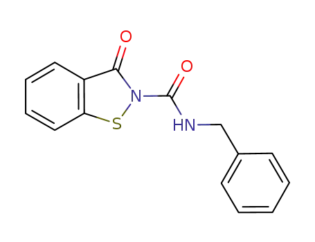 3-oxo-3H-benzo[d]isothiazole-2-carboxylic acid benzylamide