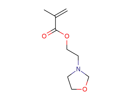 Molecular Structure of 46235-93-2 (2-(3-oxazolidinyl)ethyl methacrylate)