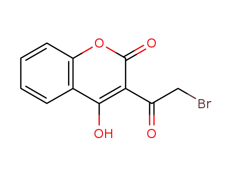 Molecular Structure of 24238-62-8 (3-(bromoacetyl)-4-hydroxy-2H-chromen-2-one)