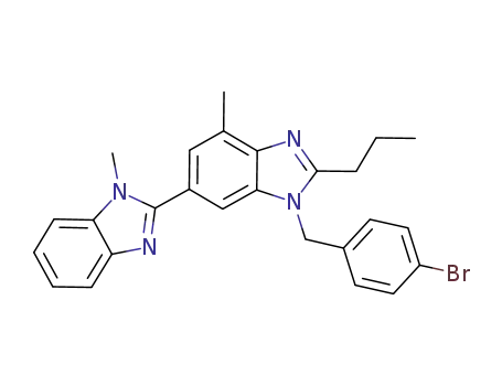 3'-(4-bromobenzyl)-1,7'-dimethyl-2'-propyl-1H,3'H-2,5'-bibenzo[d]imidazole