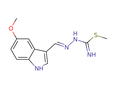 1-((5-methoxy-1H-indol-3-yl)methylene)-S-methyl-isothiosemicarbazide