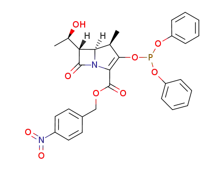 4-nitrobenzyl (4R,5R,6S)-3-[(diphenoxyphosphoryl)oxy]-6-[(1R)-1-hydroxyethyl]-4-methyl-7-oxo-1-azabicyclo[3.2.0]hept-2-ene-2-carboxylate