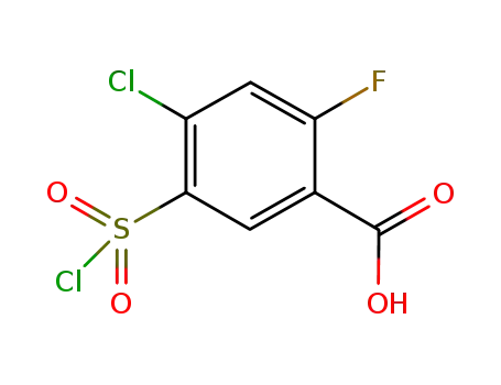 4-chloro-2-fluoro-5-chlorosulfonylbenzoic acid