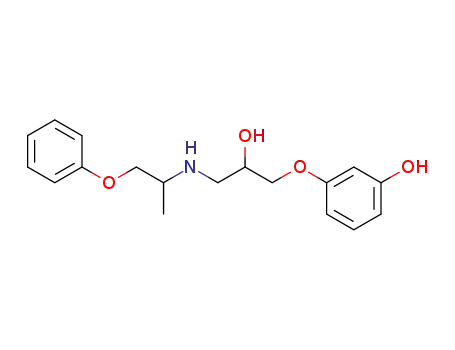 1-(1-methyl-2-phenoxyethylamino)-3-(3-hydroxyphenoxy)-2-propanol