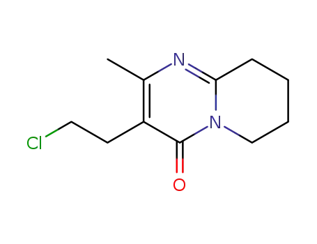 Molecular Structure of 63234-80-0 (3-(2-Chloroethyl)-6,7,8,9-tetrahydro-2-methyl-4H-pyrido[1,2-a]pyrimidin-4-one)