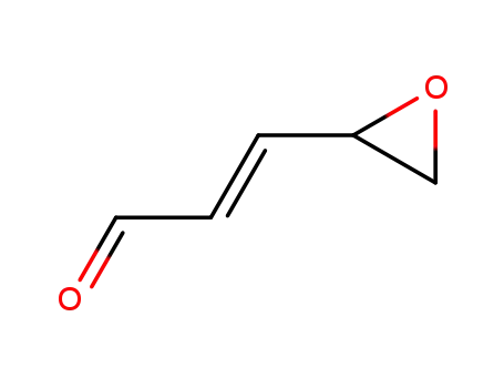 Molecular Structure of 25073-24-9 ((E)-3-Oxiranylacrylaldehyde)